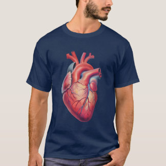 Chunky Heart with Glow | Artistic Love Tee. T-Shirt