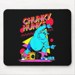 Chunky Hunks Gym Weightlifting Bodybuilding Muscle Mouse Pad