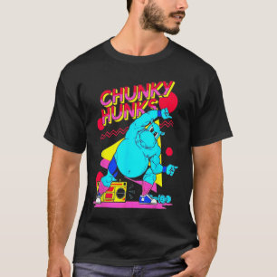 Chunky Hunks Gym Weightlifting Bodybuilding Muscle T-Shirt