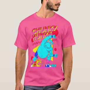 Chunky Hunks Gym Weightlifting Bodybuilding Muscle T-Shirt