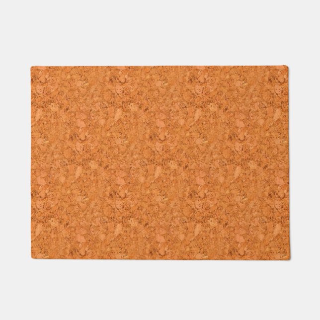Chunky Natural Cork Wood Grain Look Doormat (Front)