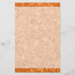 Chunky Natural Cork Wood Grain Look Stationery