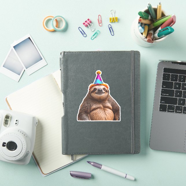 Chunky Sloth birthday party hat gift funny meme pr (iPad Cover)