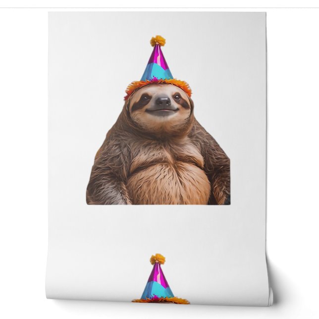 Chunky Sloth birthday party hat gift funny meme pr Wallpaper (Unrolling)