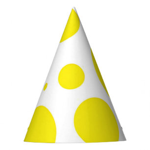 Chunky Yellow Dots Party Hat