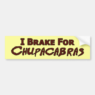 Chupacabra Bumper Sticker