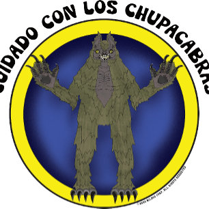 Chupacabra Cryptid 90s Retro Cuidado Con Los Chupa Poster