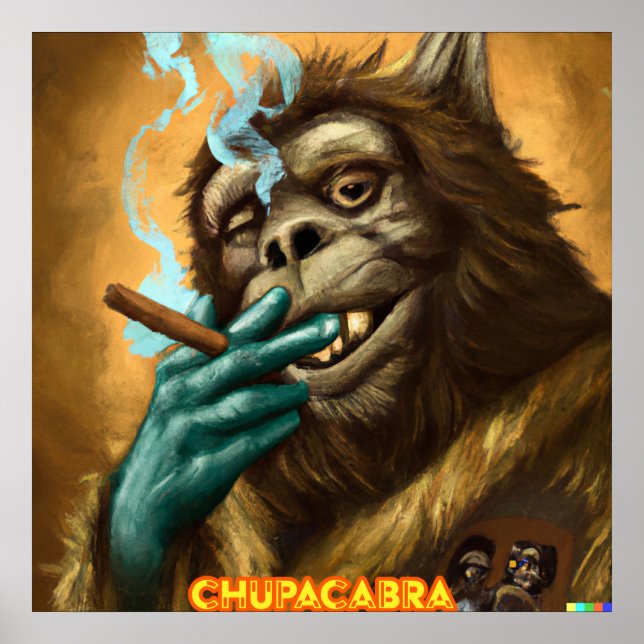 Chupacabra Print, Value Poster Paper (Matte) (Front)