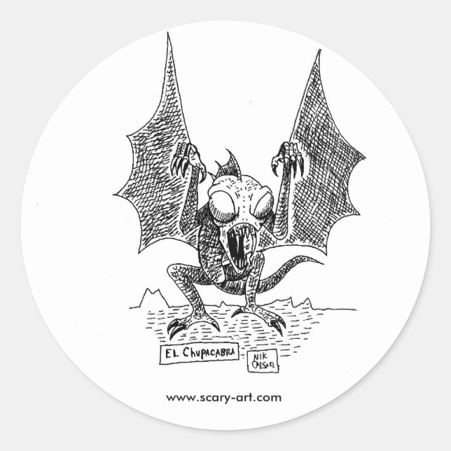 CHUPACABRA Sticker (Front)