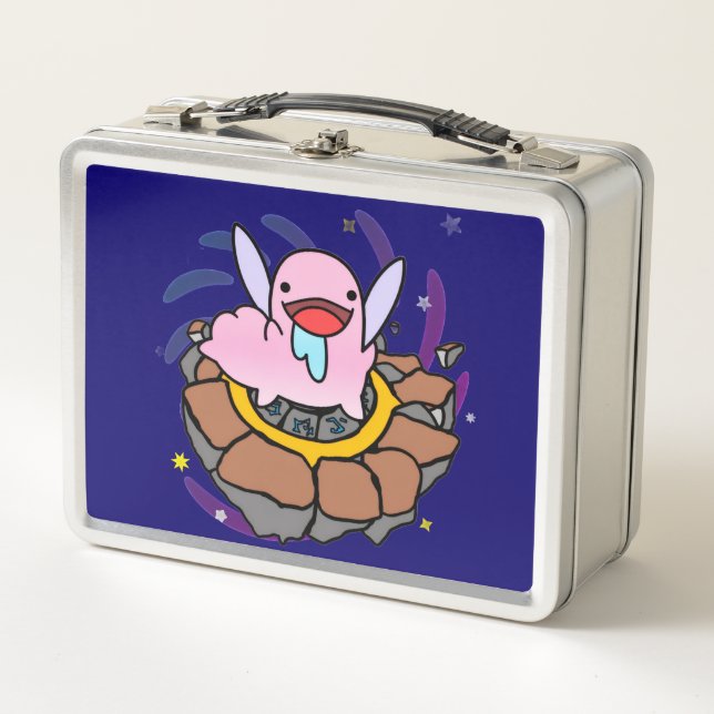 chupi-Abathur with description Metal Lunchbox (Front)