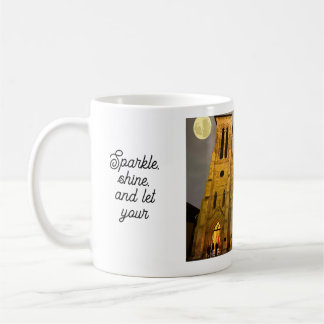 Church and christmas theme coffee mug