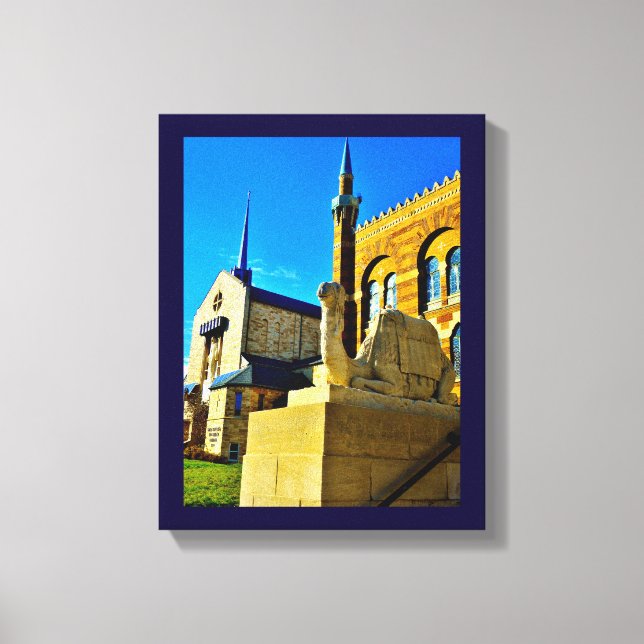 Church and Mosque Canvas Print (Front)