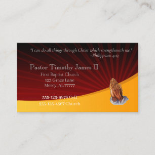 Church and Pastor Business Card