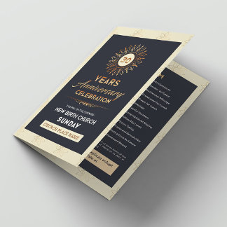 Church Anniversary Brochure Template