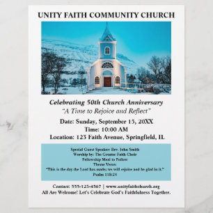 Church Anniversary Flyer