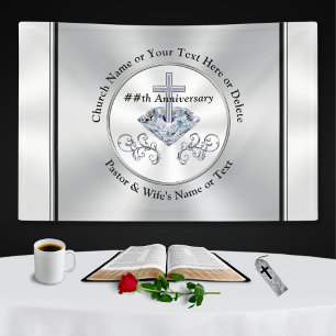 Church Anniversary Ideas Decorating Personalised Banner