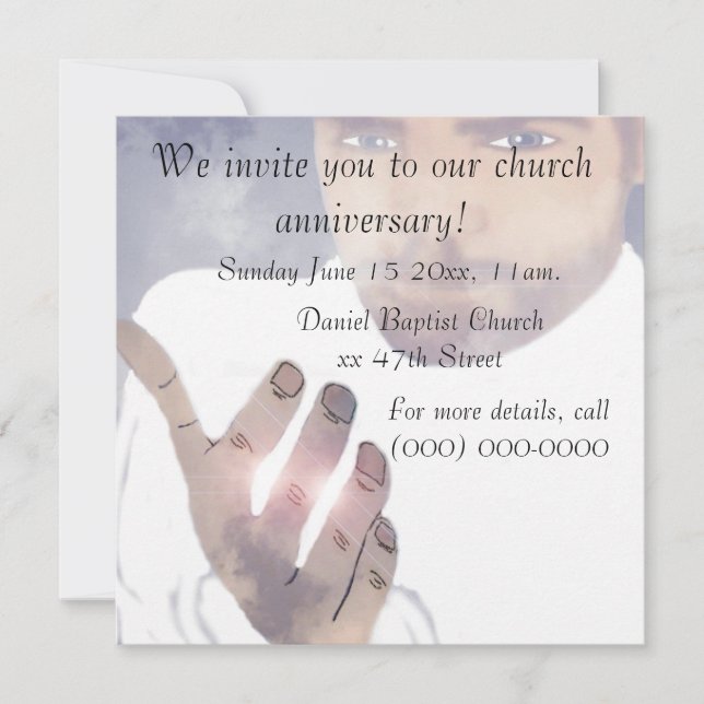 Church anniversary Invitation (Front)