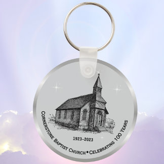 Church Anniversary Souvenir Party Favours Key Ring