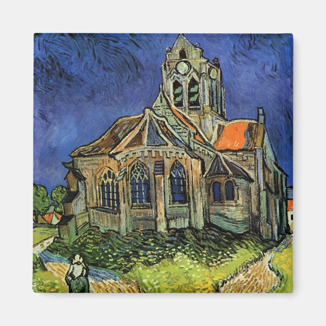 Church at Auvers by Vincent van Gogh Magnet (Front)