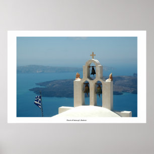 Church at Imerovigli, Santorini Poster