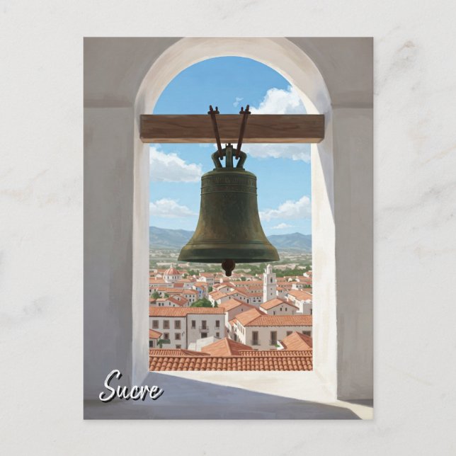 Church Bell in Sucre Bolivia Travel Postcard (Front)