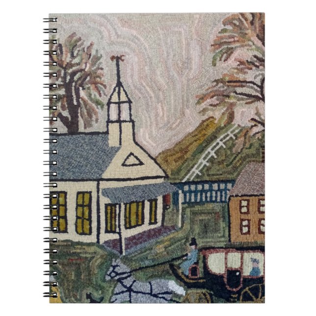 Church Blank Book - Rug Hooking Project Detail (Front)