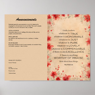 Church Bulletin for Download and Print