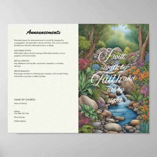 Church Bulletin Poster (Front)