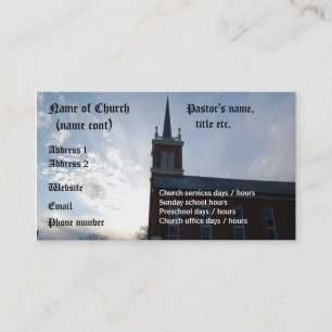 Church - business card template