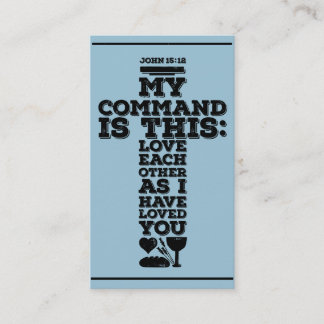 Church calling card, church advertisements idea card