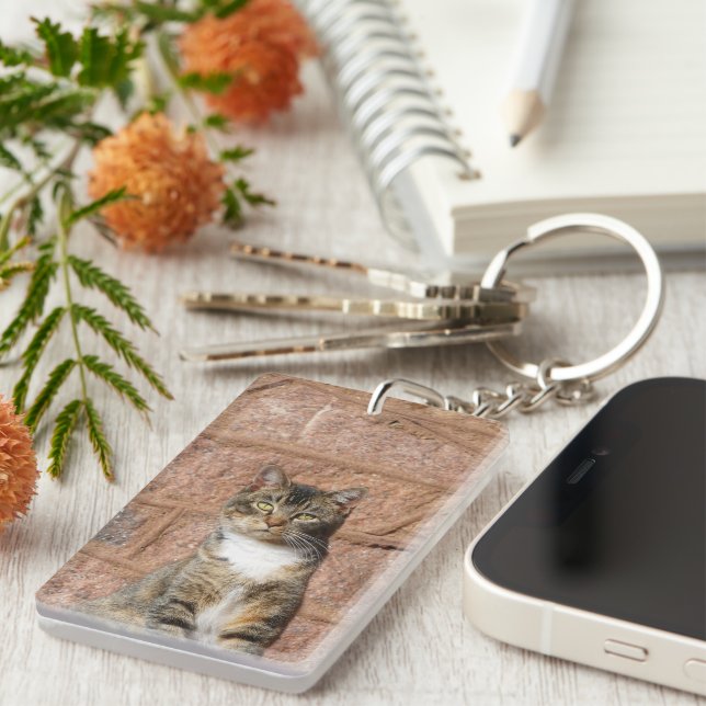 Church Cat Key Ring (Front Right)