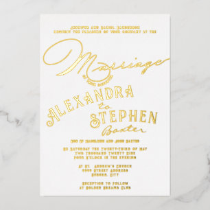 Church Ceremony Celebration, Rustic Script Wedding