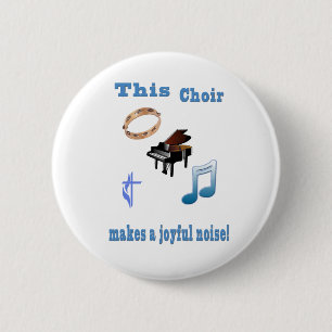 Church choir 6 cm round badge