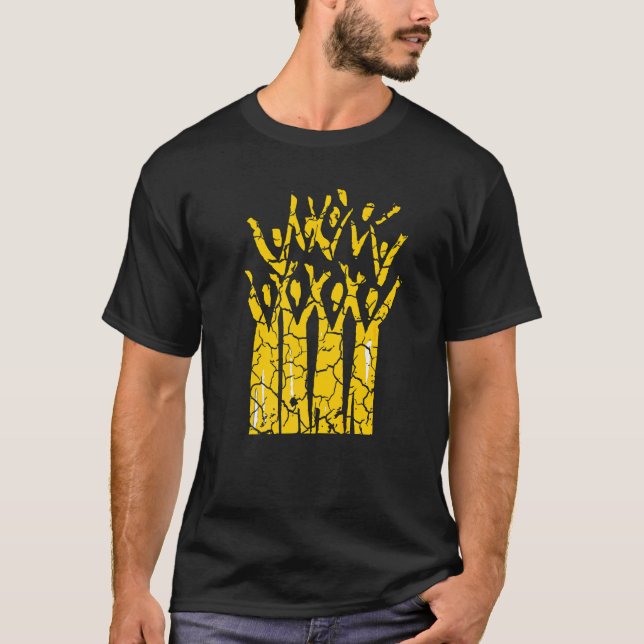 Church Choir Singing Distressed T-Shirt (Front)