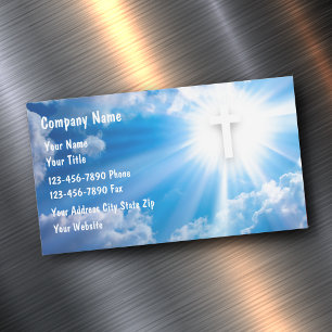 Church Christian Magnetic Business Cards