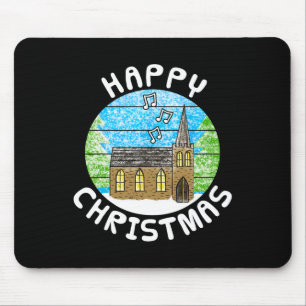 Church Christmas Carol Singing Choir Christian Min Mouse Pad