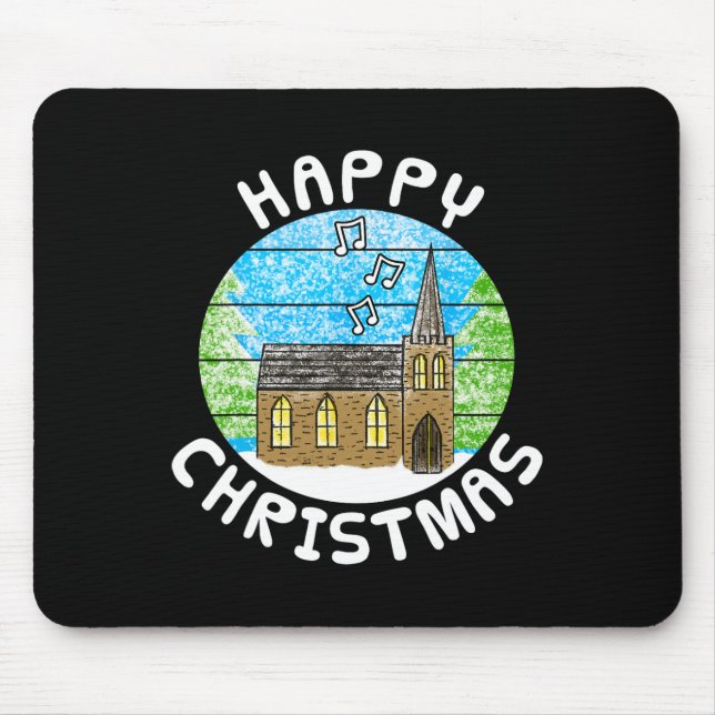 Church Christmas Carol Singing Choir Christian Min Mouse Pad (Front)