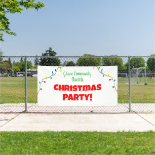 Church Christmas Party Personalised Banner