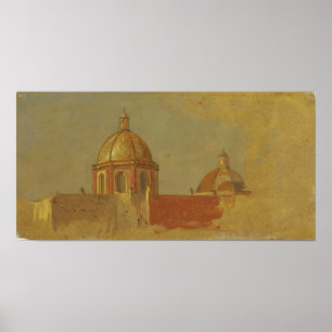 Church - Colombia Or Ecuador Roofs 1853 Poster