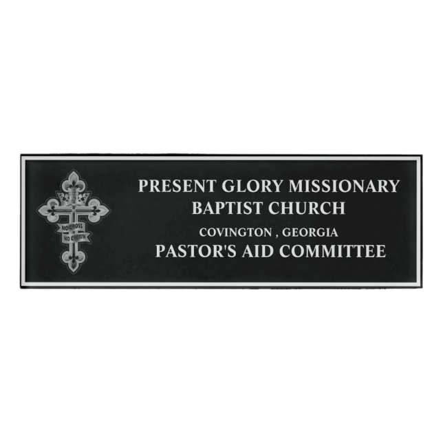 Church committee Name Tag (Front)