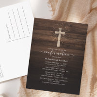 Church Confirmation Religious Ceremony Rustic Wood