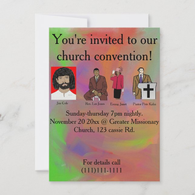 Church convention invitation (Front)