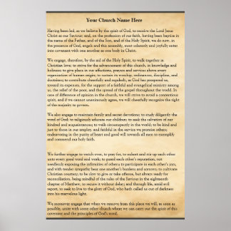Church Covenant Poster