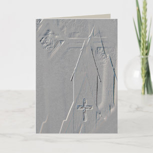 Church Cross Steeple Faith Christian Note Care Card
