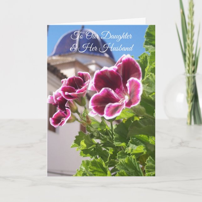 Church Daughter Husband Personalised Anniversary Card (Front)