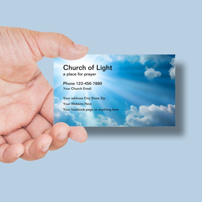 Church Divine Light Business Cards (Creator Uploaded)