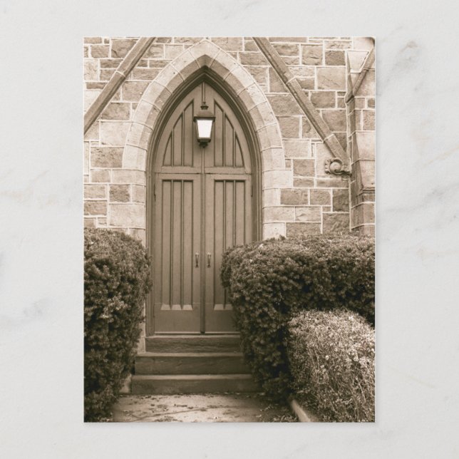 Church Door Postcard (Front)