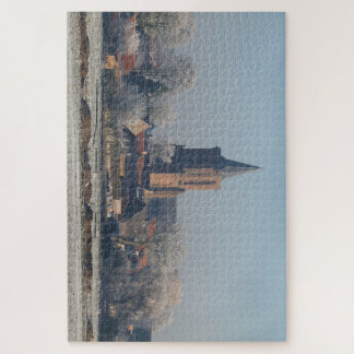 Church Dutch village winter,  Jigsaw Puzzle