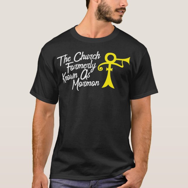 Church Formerly Known As Mormon Funny LDS Moroni T-Shirt (Front)