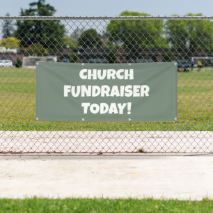 Church Fundraiser Today Banner